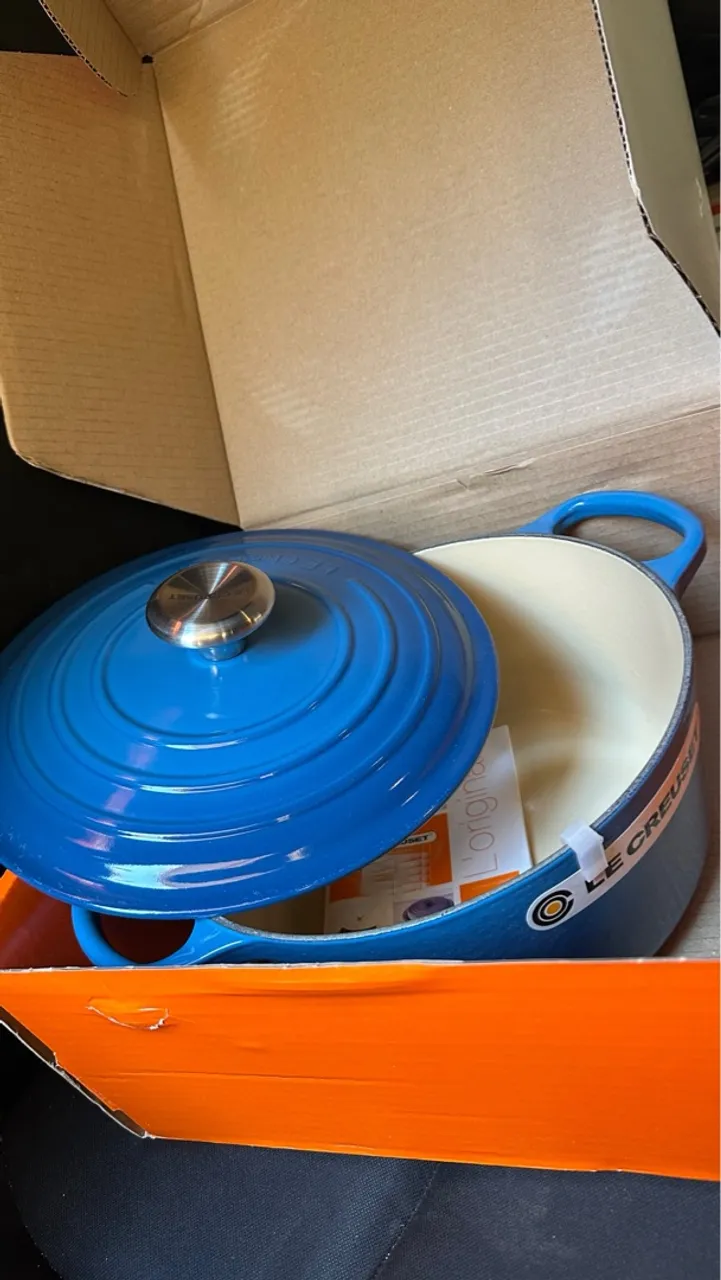 Panela Le Creuset Azul Caribe e Azul Marseille