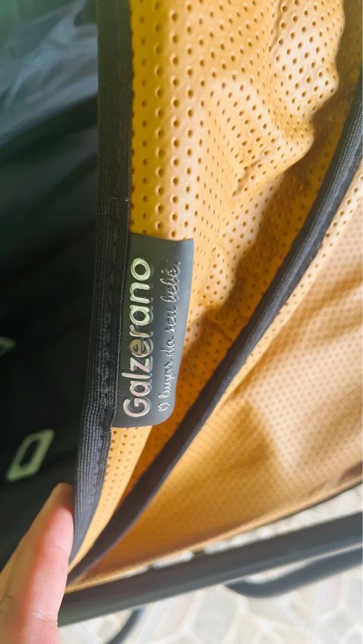 Carrinho De Bebê Capri Dupla Face Preto Caramelo - Galzerano - Foto 2