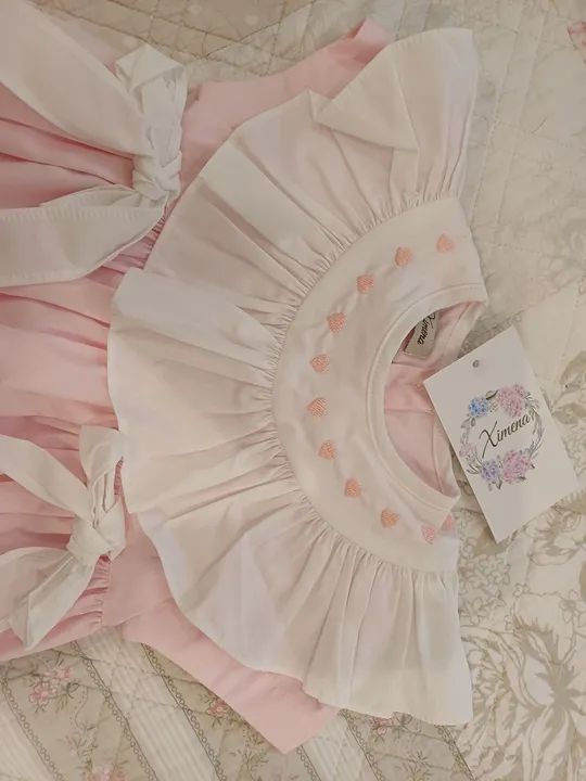 Macacão novo com etiqueta, marca Ximena, tam 8 a 12 m - Foto 4