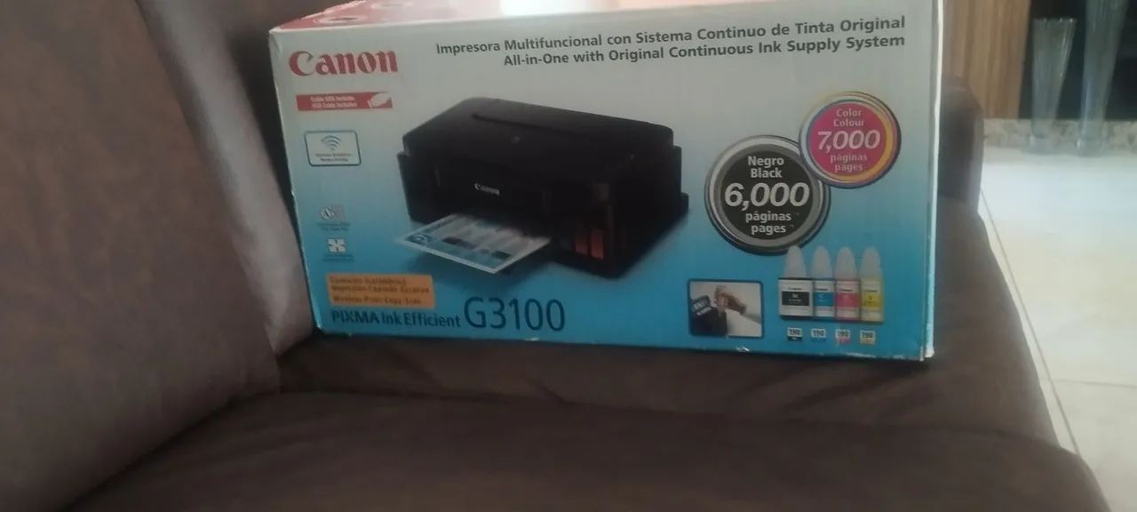 Impressora Canon PIXMA G3100 - Sistema de Tinta Contínuo