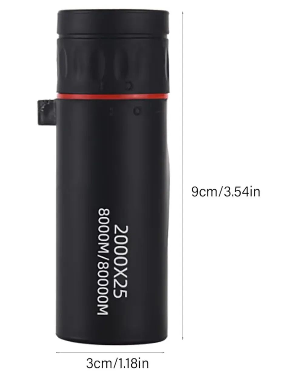 Monóculos 2000x24 Monóculos leves com adaptador de telefone monóculos pequenos - Foto 2