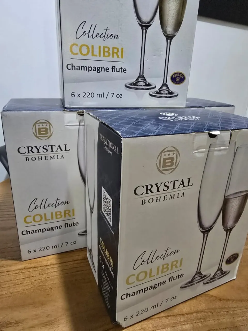 Taças para espumante em cristal novas