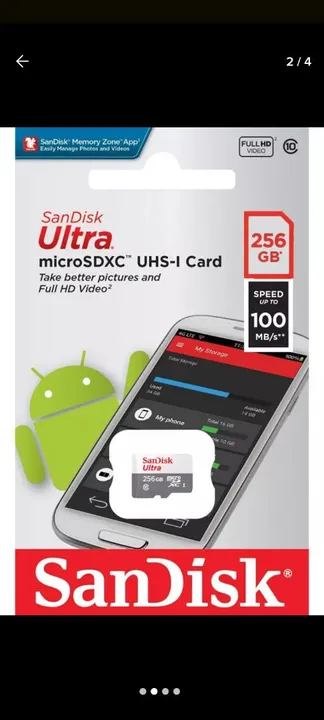 Cartão de Memória SanDisk Ultra 256GB