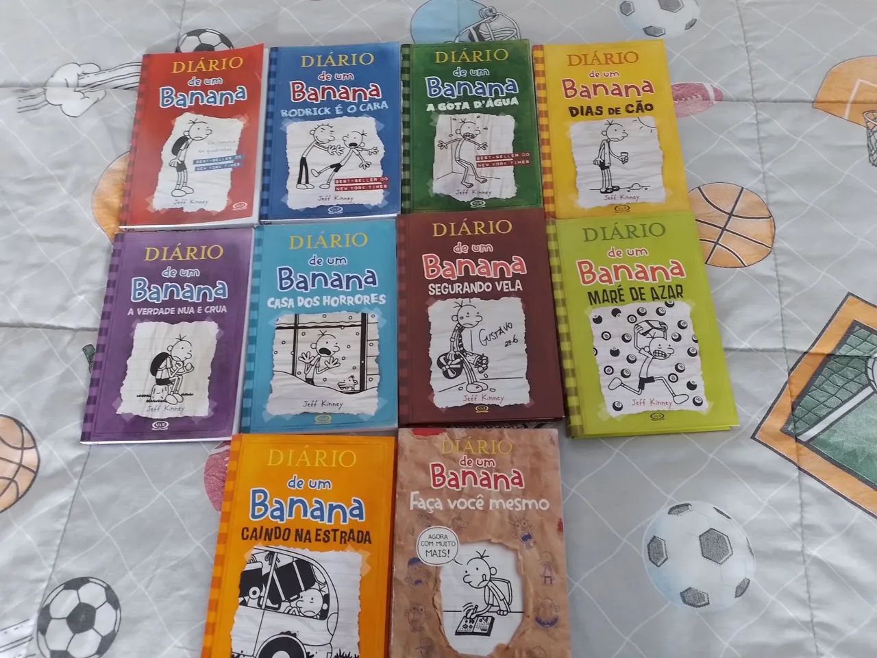 Coleção livro 1 ao 9 diário de um banana + livro diário de um banana faça você mesmo