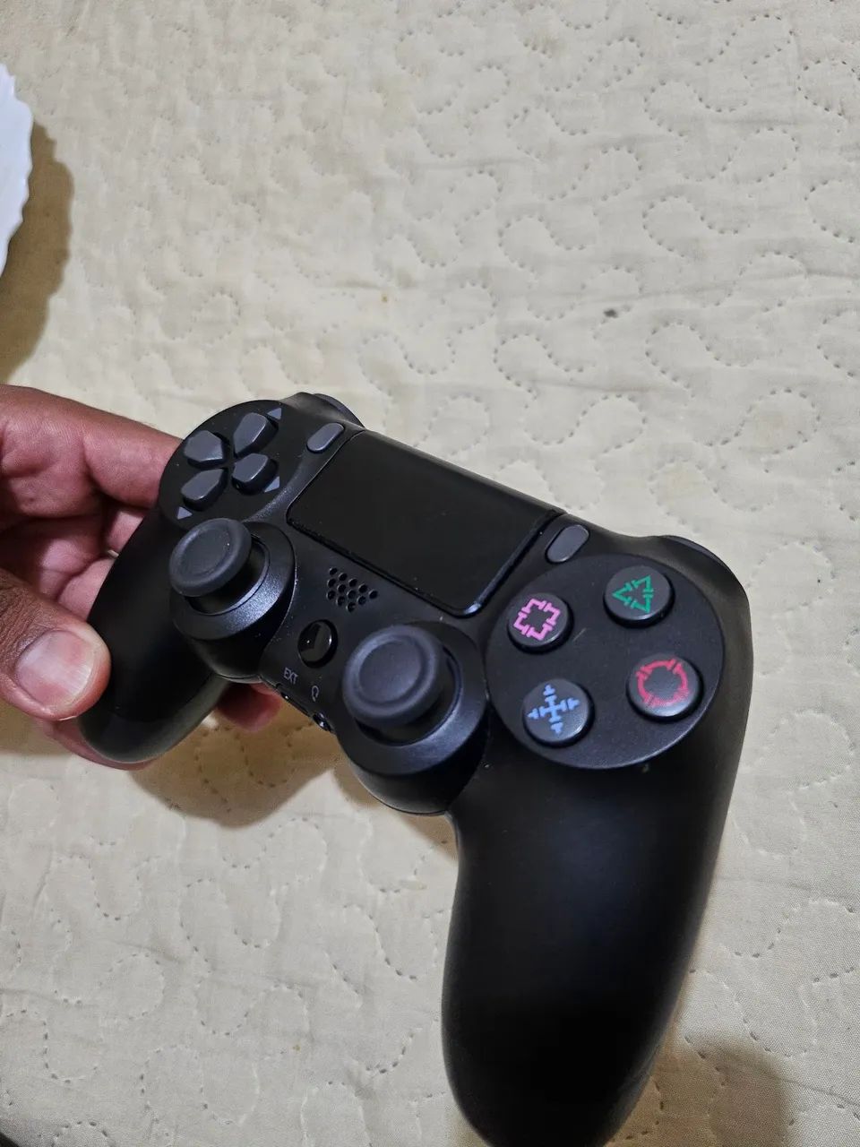 Controle Bluetooth Preto PS4, Android e PC
