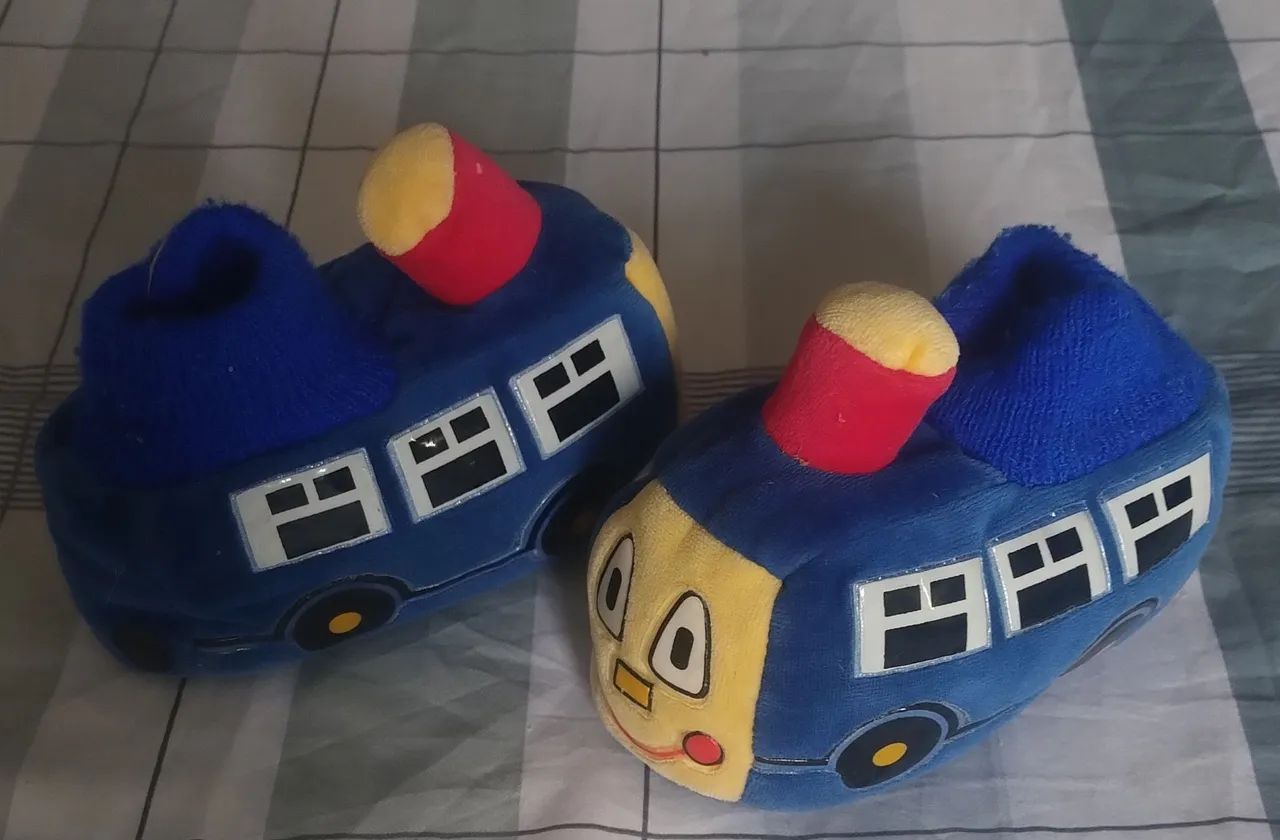 Pantufa infantil trem - Foto 3