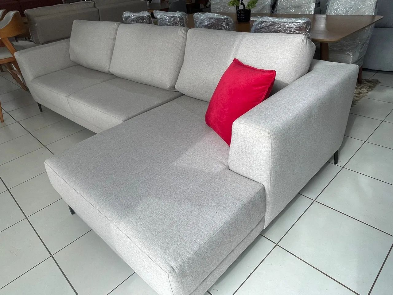 Sofá 3.15 mt em linho conforto e qualidade  - Foto 5