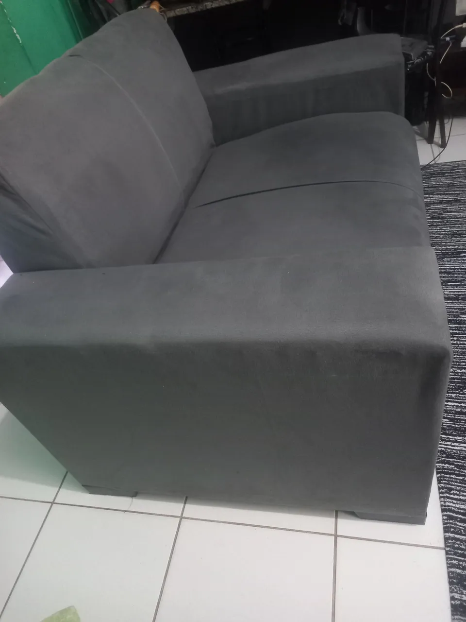 Sofá 2 lugares cinza