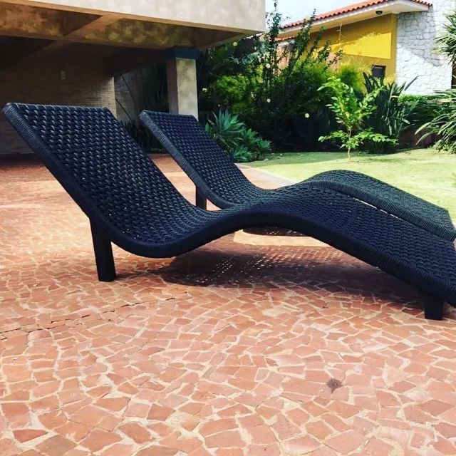 CONJUNTO ESPREGUIÇADEIRA FIXA PARA PISCINA  - Foto 2