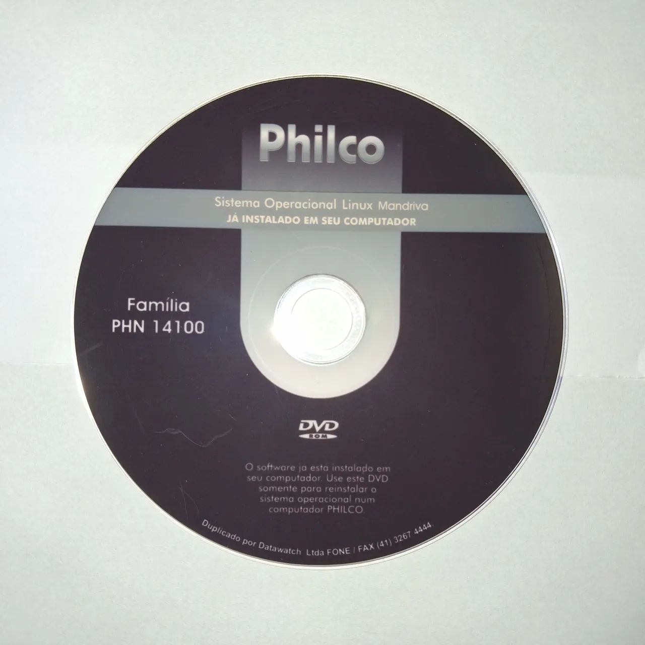 CD-ROM Sistema Operacional Linux Mandriva Família PHN 14100 Philco