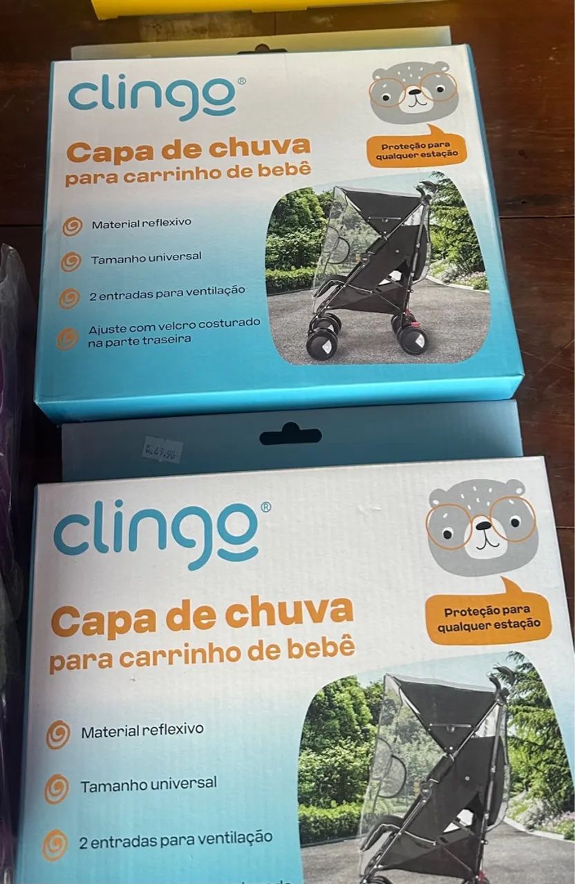 CAPA DE CHUVA PARA CARRINHO CLINGO - Foto 2