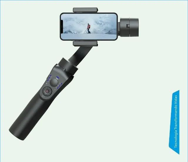 Gimbal estabilizador de imagem Bastão Pro IT Blue LE3902 novo e lacrado. - Foto 3