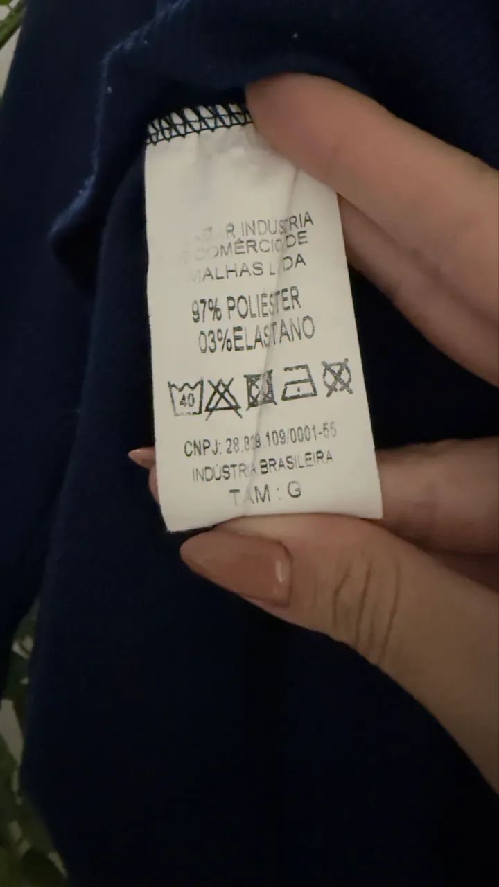 Blusa azul marinho  - Foto 4