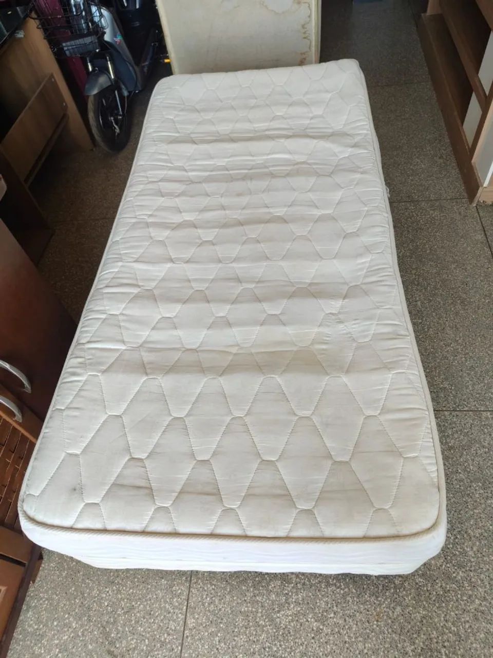 Cama box solteiro com colchão de molas conjugada ((ENTREGO GRATIS)) - Foto 3