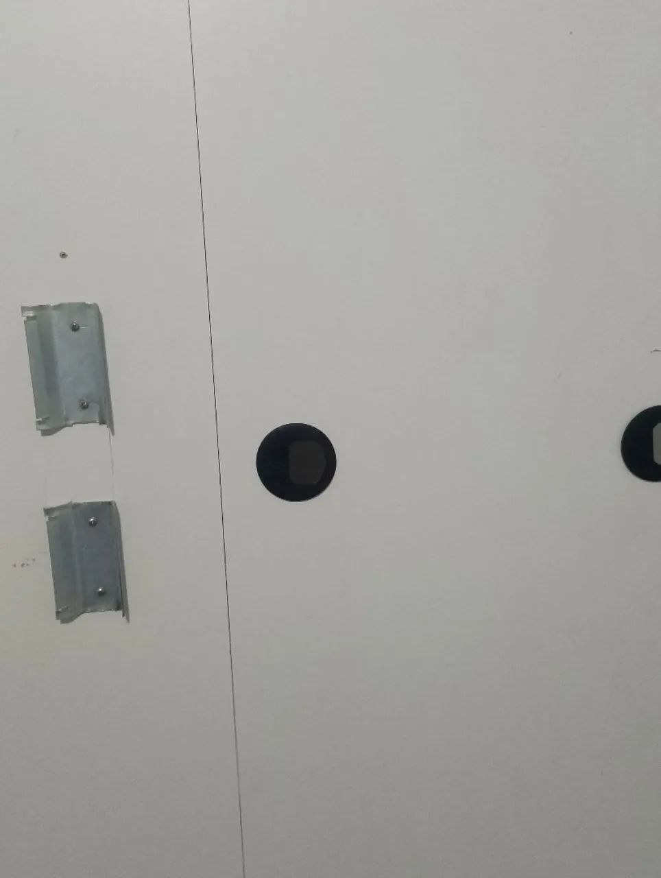 Painel Branco pequena marca de uso.