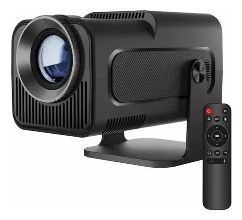 Projetor HY320 Smart TV Mini com Wi-Fi 6, 390 ANSI, Android | Preto | Novo Transforme qual - Foto 4