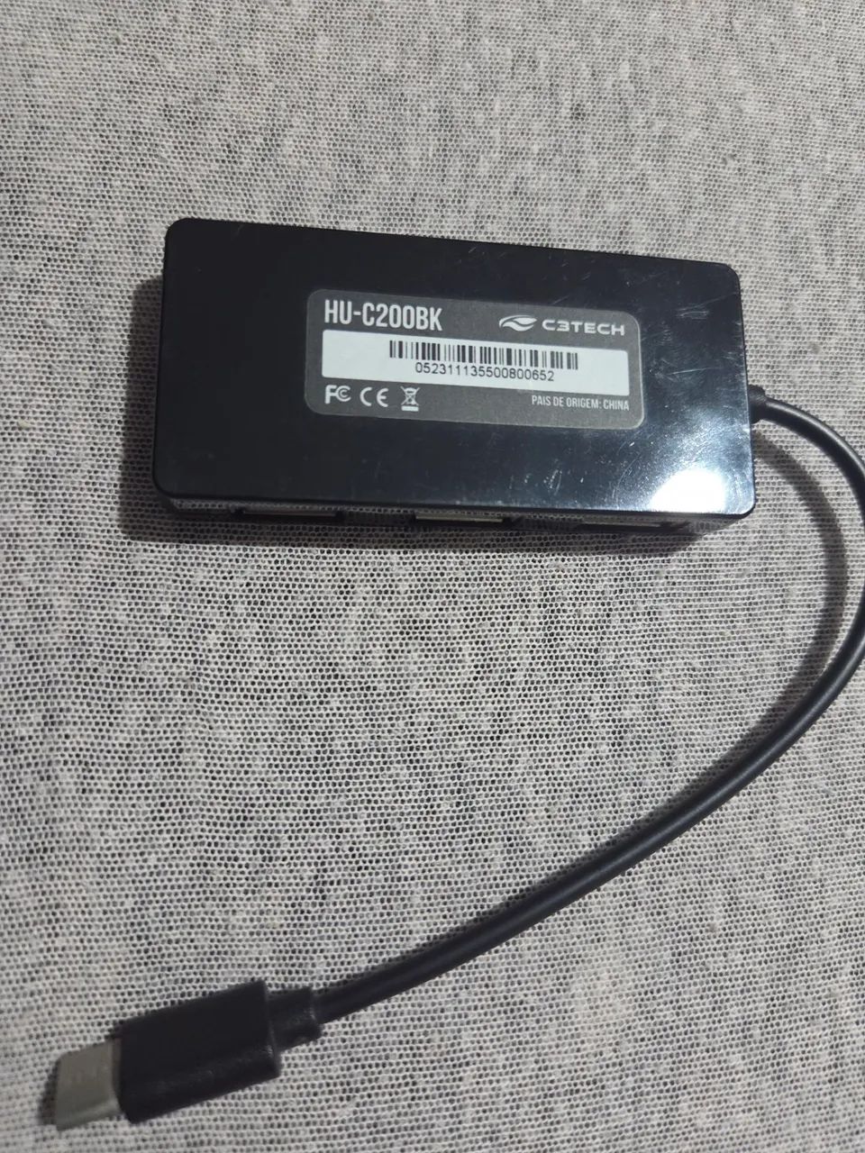 Hub Usb 2.0 4 Portas Usb-usbc Hu-c200bk C3 Tech - Foto 2