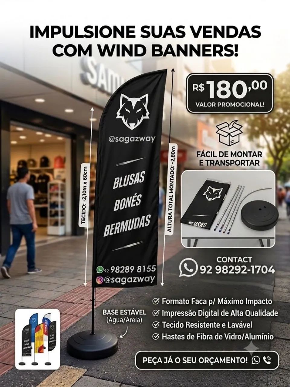 Wind Banner (fly banner) Kit