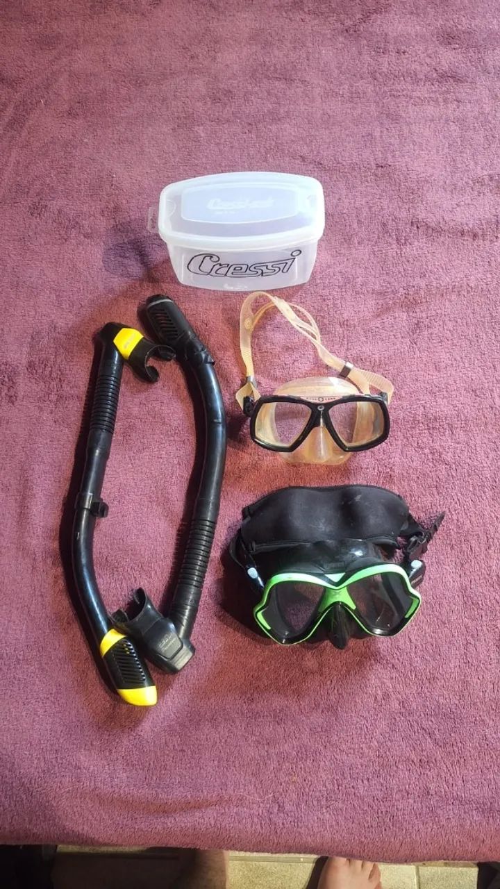 Máscara de mergulho Mare XVISION + Aqua Lung