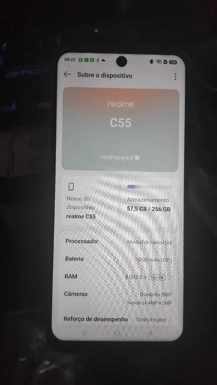 Celular Realme C55 256GB 24GB RAM