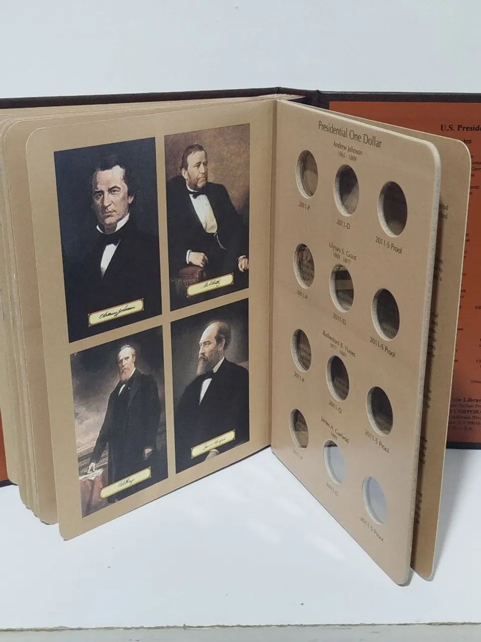 Álbum de moedas com dólar presidencial dos EUA 2007 - 2011 #8184 - Foto 3