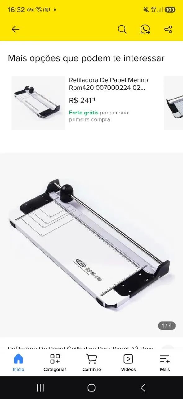 Refiladora de papel 