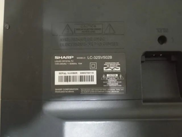 TV SHARP LC-32SV502B com defeito - Foto 2