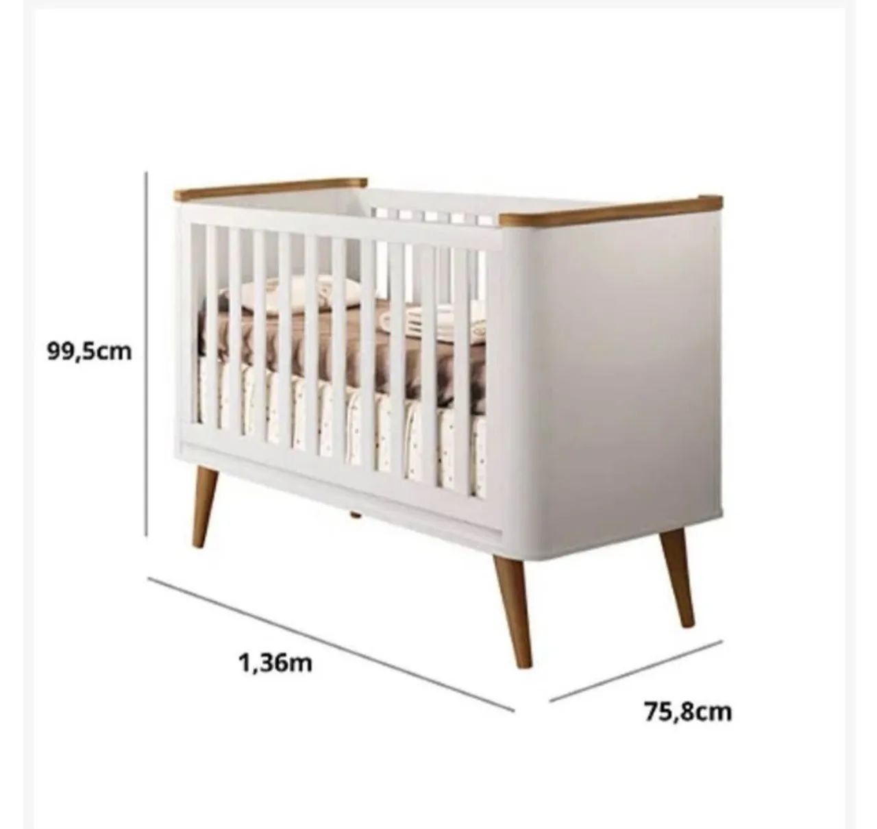 Vendo berço 3 em 1 - Mini Berço, Berço e Mini Cama - Foto 2
