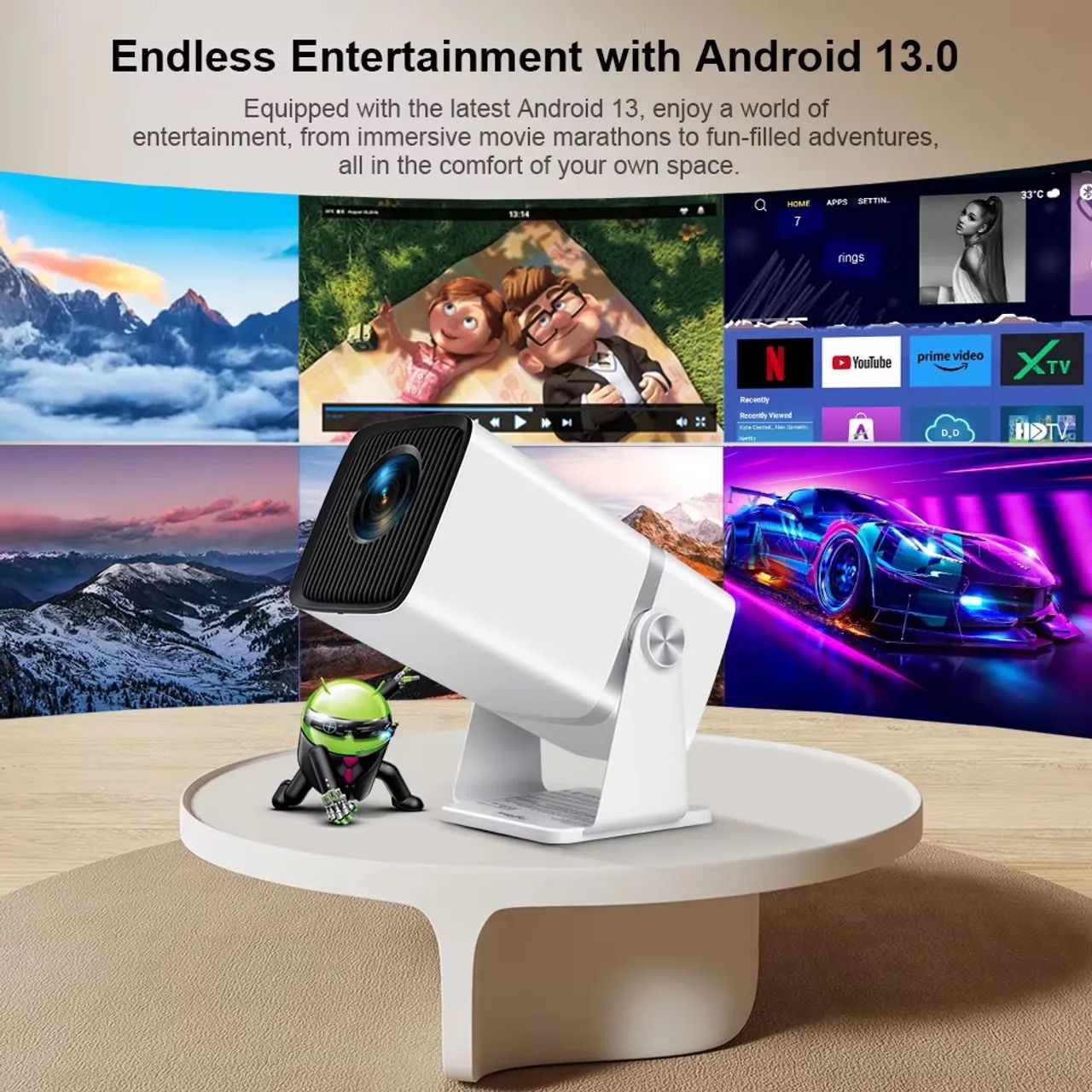 Projetor 4k thundeal td80 com Android 13 - Foto 5