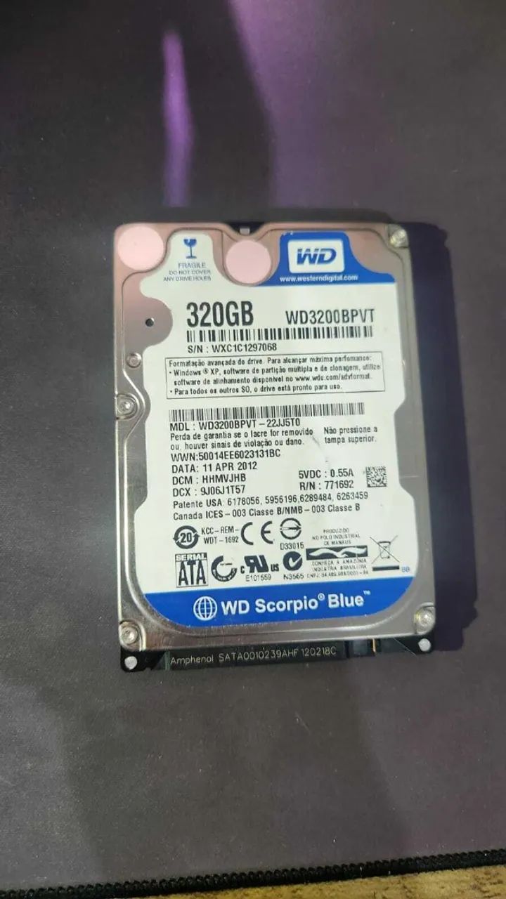 HD Western Digital WD 320 GB