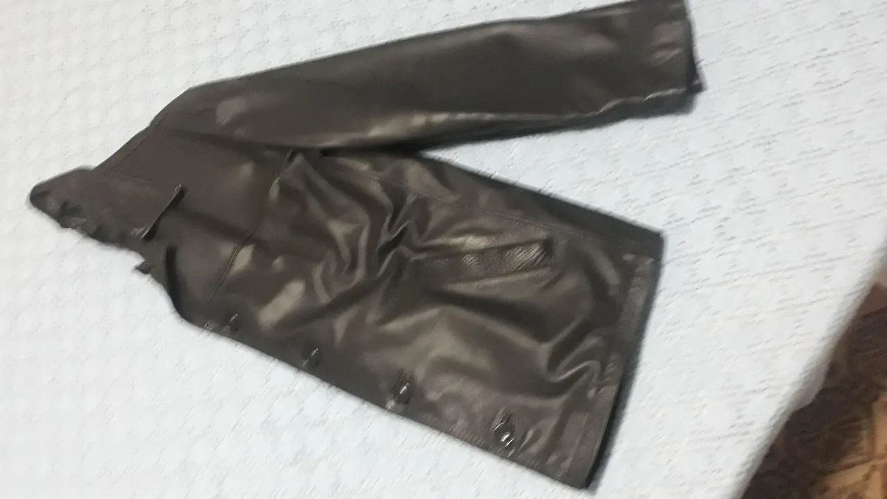 JAQUETA DE COURO LEGÍTIMO  - Foto 4