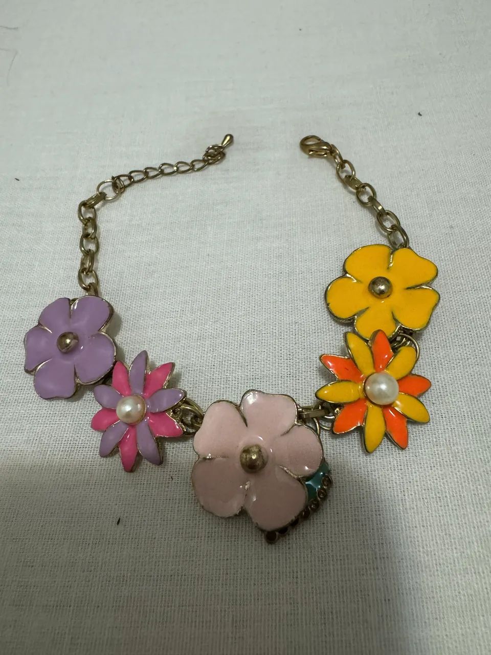 Pulseira floral Vintage/ antiga  - Foto 3