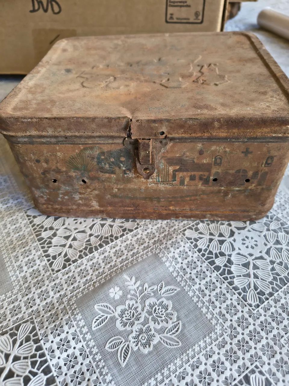 Lata antiga Vintage 
