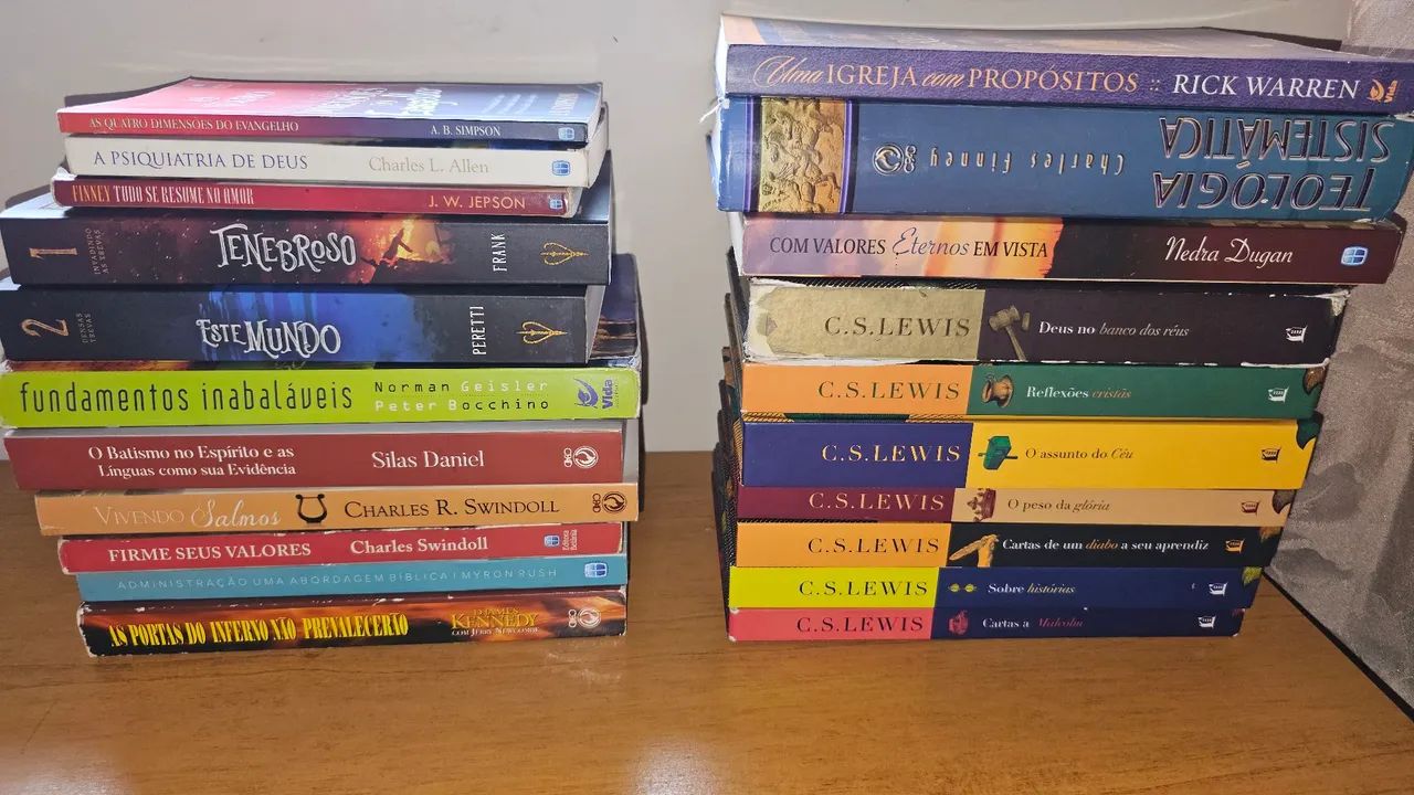 Kit com 21 livros 