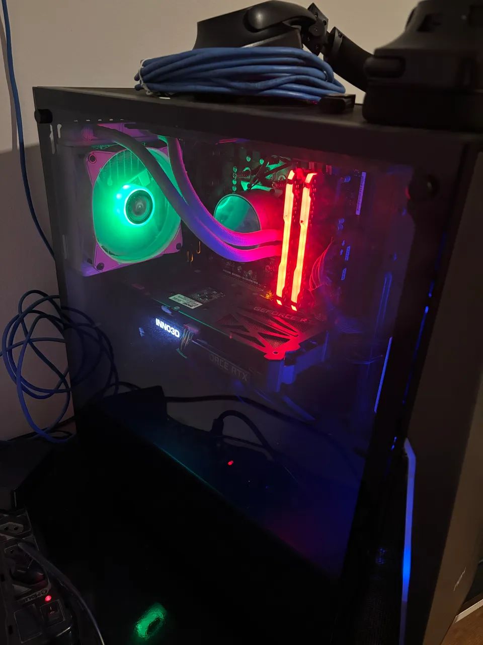Computador gamer ryzen 5 5500x3d + rtx 3060 ti