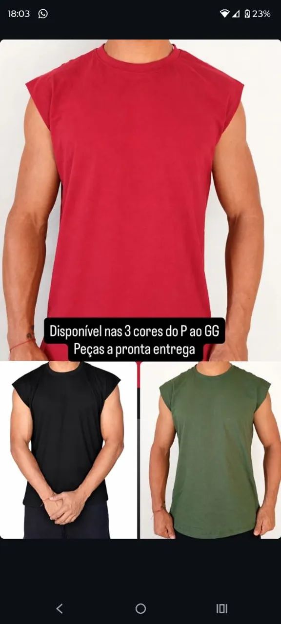 Regatas oversize 