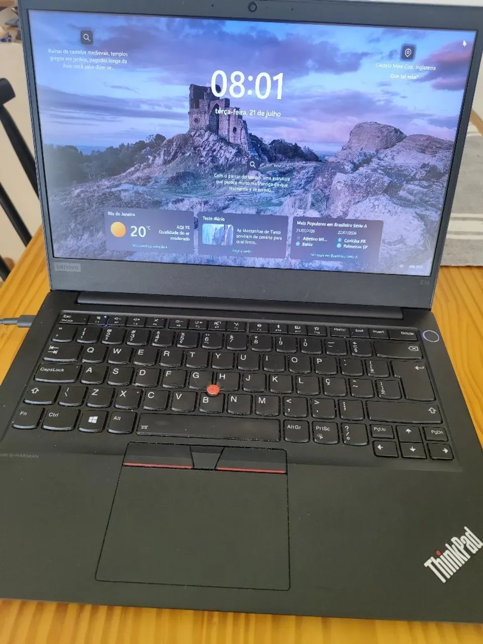 Notebook Lenovo Thinkpad E14 20RB I7 8GB RAM 512GB SSD Windows 11 Pro Ótimo estado