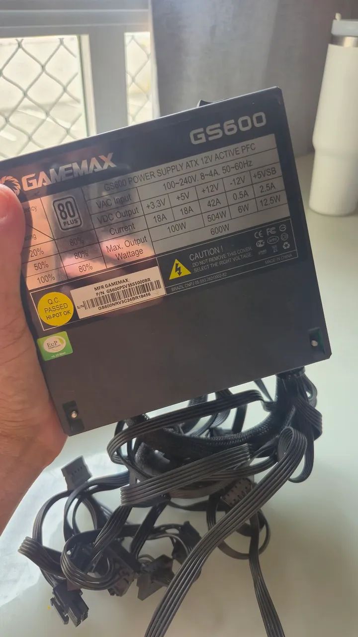 Fonte 600w gamemax nova - Foto 4