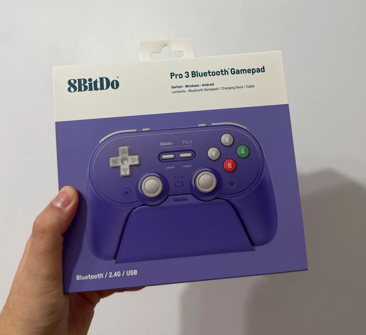 Controle 8BitDo Pro 3 Bluetooth - Novo