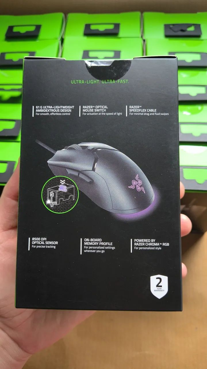 mouse Razer viper mini novo lacrado  - Foto 3