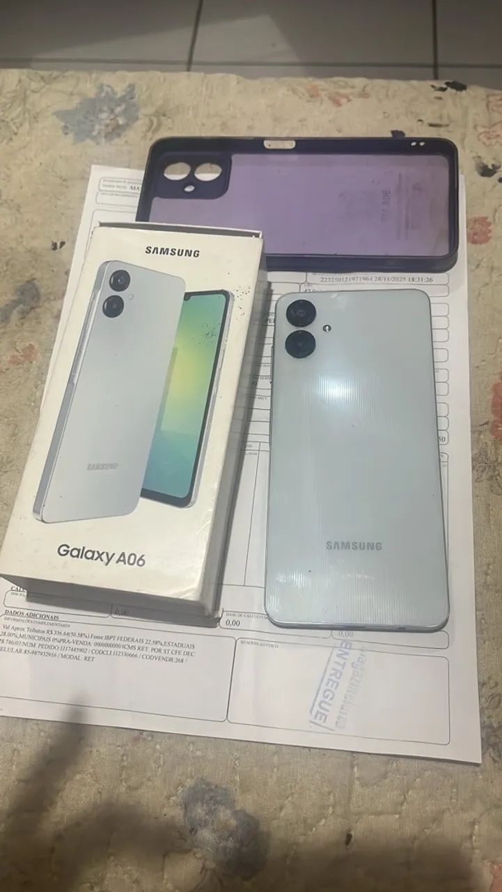 Vendo celular Samsung A06 acompanha caixa carregador e nota e funcionando perfeitamente  - Foto 4