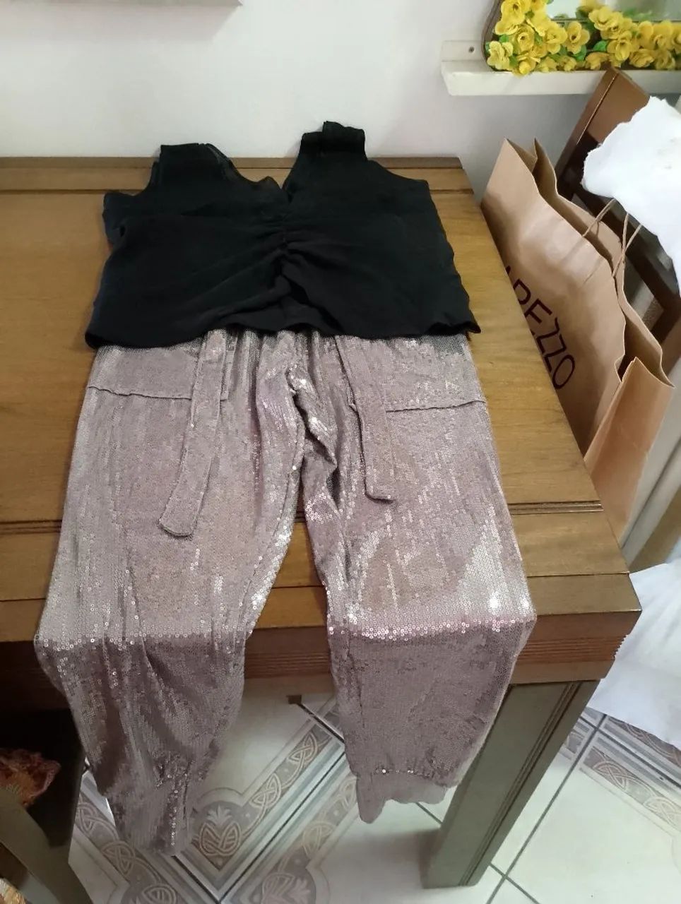 Calça paetê feminina  - Foto 3