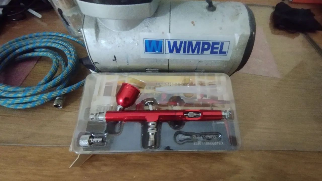 Compressor e aerógrafo  - Foto 2