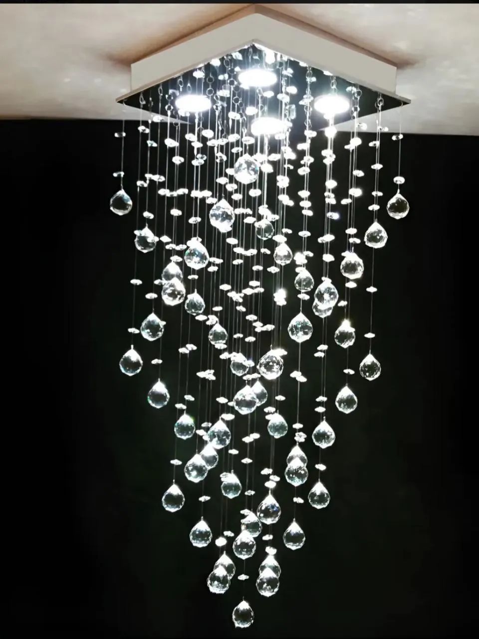Lustre Cristal/Inox - Foto 2