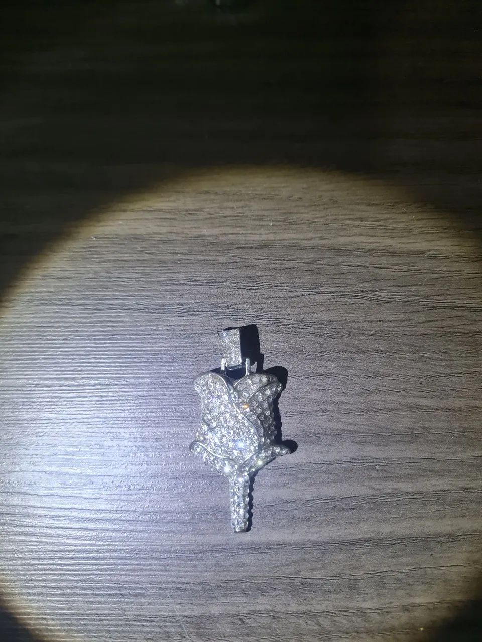 Pingente - Rosa - Cravejado - Foto 2