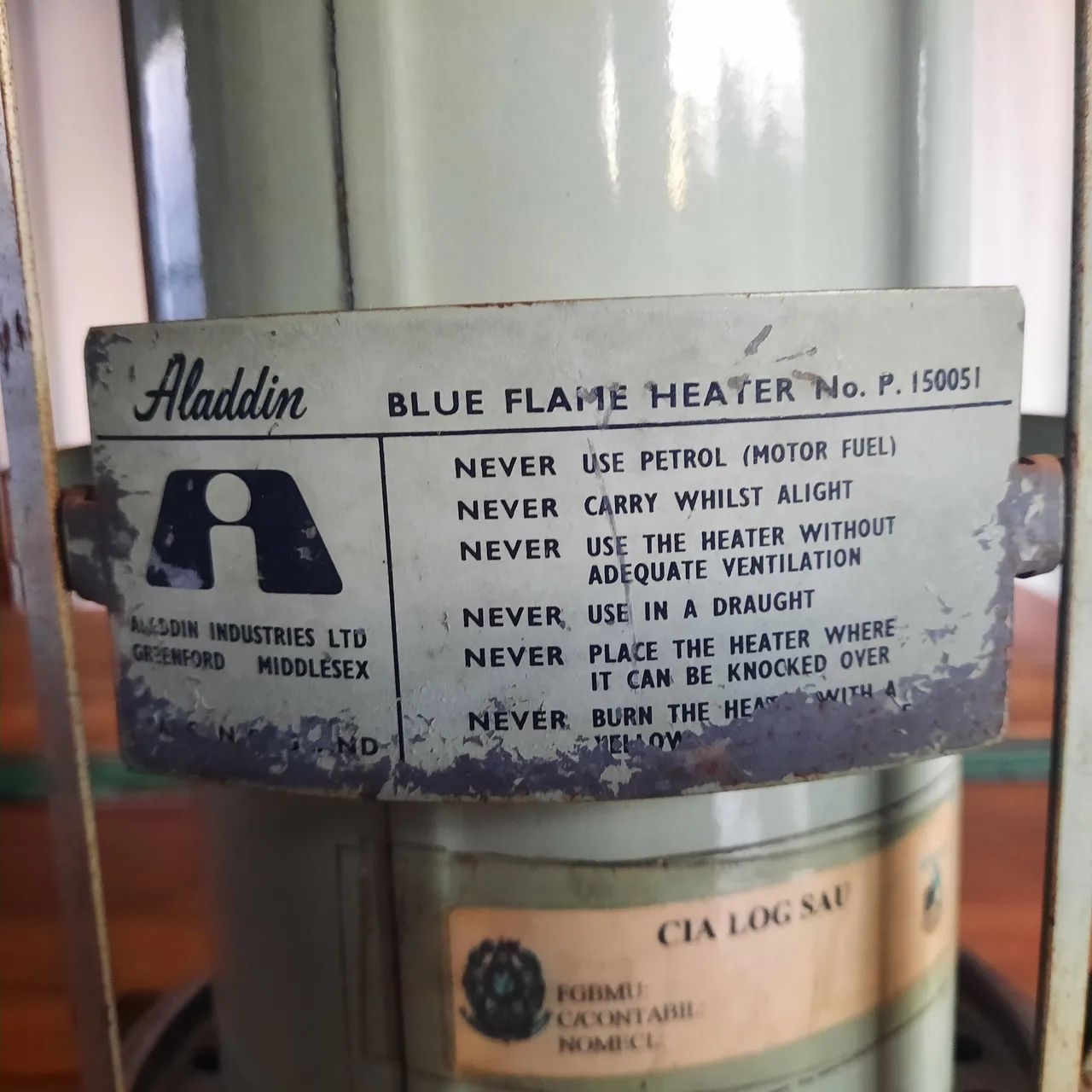 Aquecedor a querosene Aladdin Blue Flame Antigo  - Foto 5