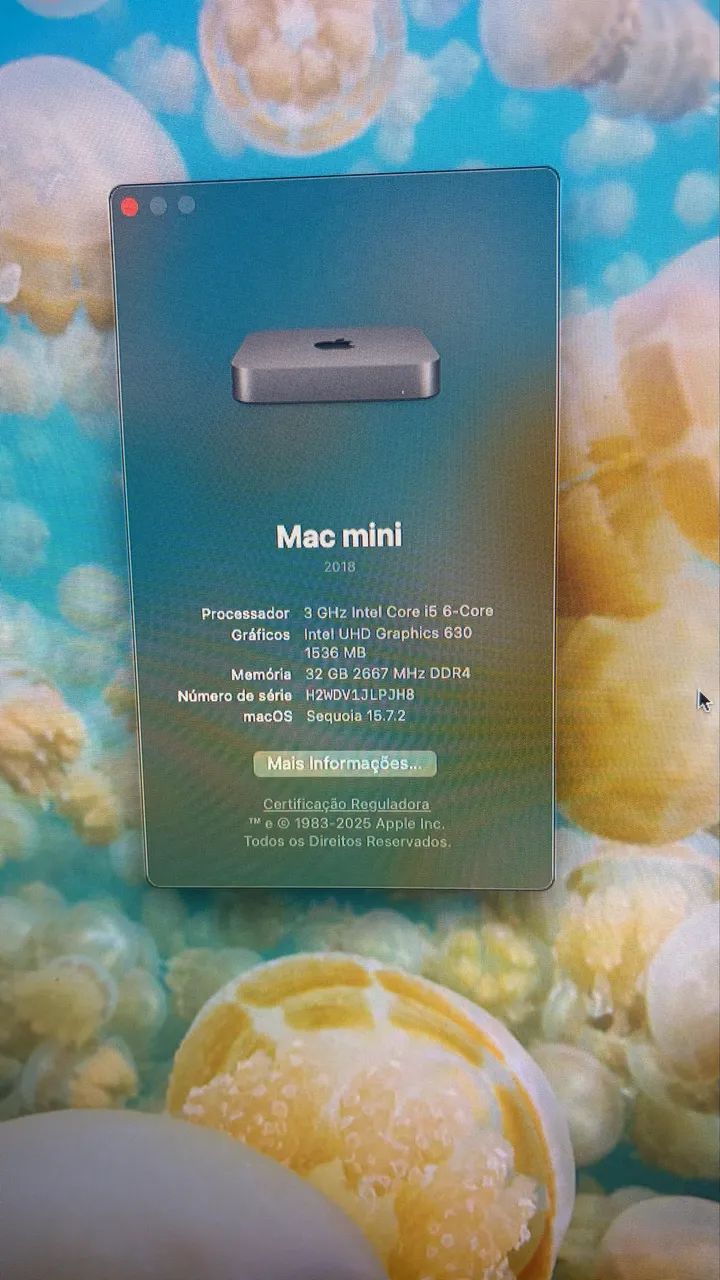 Mac mini 2018 32g 512hd - Computadores e Desktops - Agronômica