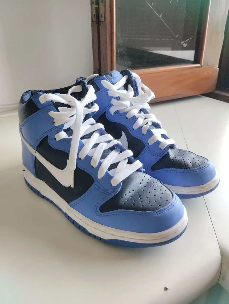 Tênis Nike Dunk Mid azul 
