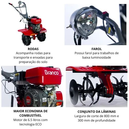 TRATORITO 6.5HP E 10.0 HP BRANCO - Foto 3