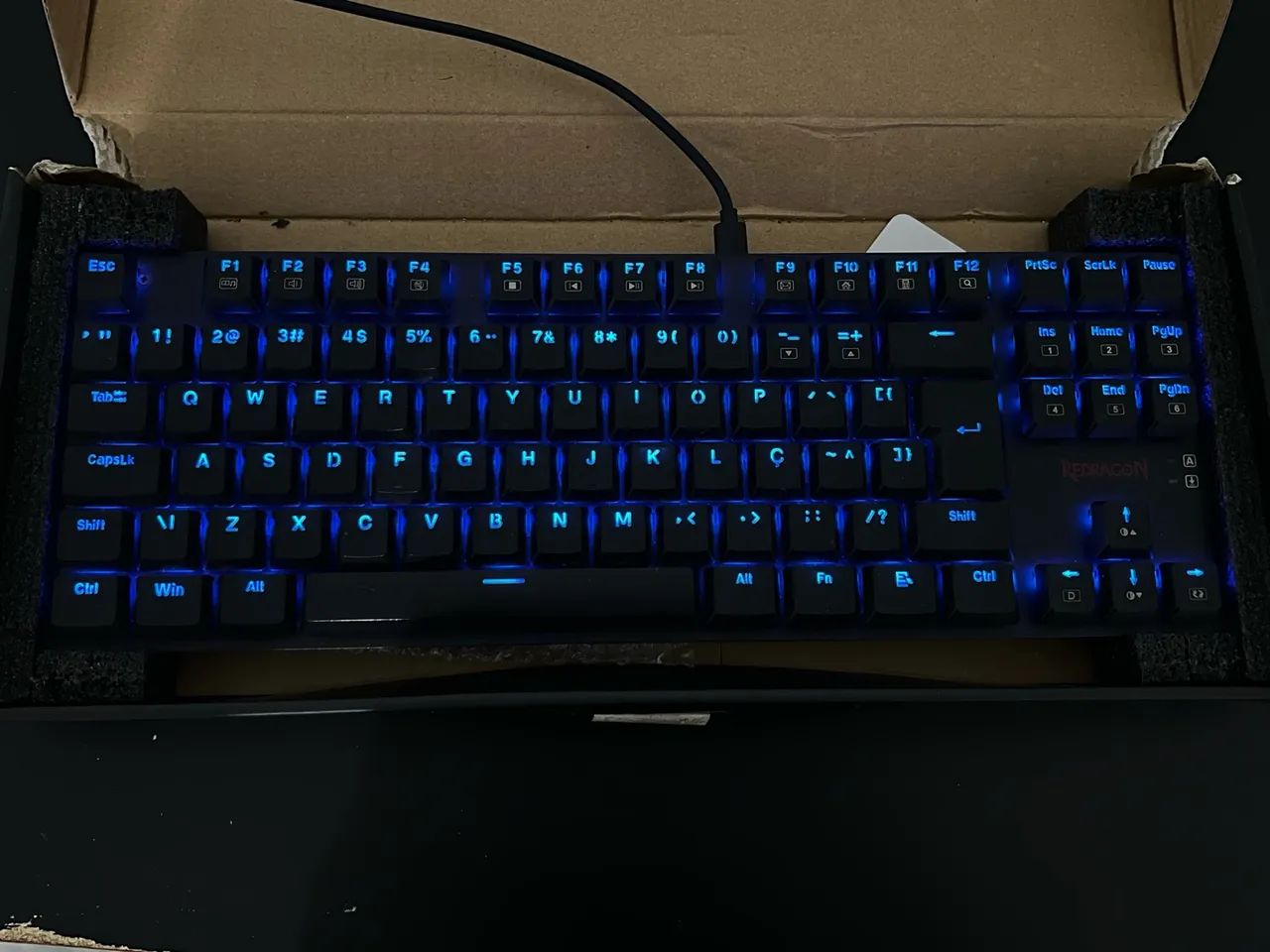 Teclado mecânico - Switch Blue Redragon - Foto 3